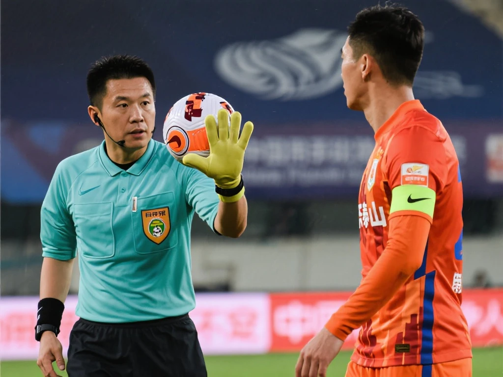 手球争议再起！海港受益，中超判罚引热议：天津主裁成焦点